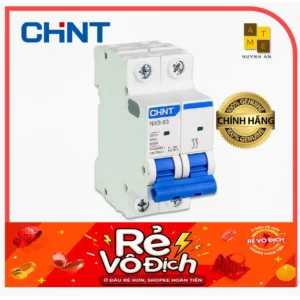 Cầu dao Aptomat an toàn MCB NXB-63 2 Pha 6A - 63A dòng cắt 6kA, Hãng CHINT